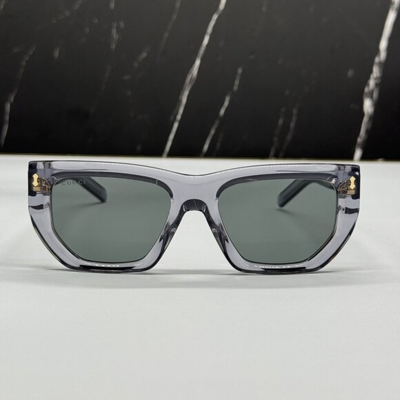 NEW GUCCI SUNGLASSES GG1520S 004 GRAY EYEWEAR - Picture 6 of 14